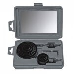 Scie trepan - dedra - 0792 - jeu de 9 scies - cloches - pour bois et plaques de pl�tre - 19 - 82 mm