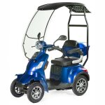Scooter électrique pour pmr personnes à mobilité réduite toit veleco faster 1000 watts plomb bleu Scooter électrique pour pmr personnes à mobilité réduite toit veleco faster 1000 watts plomb bleu
