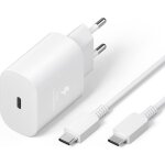 Scorpiox chargeur rapide 25w usb - c avec c�ble 1m pour samsung galaxy a14 4g ? bloc d?alimentation secteur ...