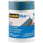 Scotch blue - b�che de protection - peinture - avec adh�sif - recharge pour d�vidoir - 600 mm x 27 m