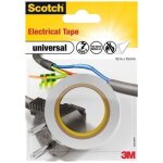 Scotch - ruban adh�sif - universel - �lectrique - 15 mm x 10 m - blanc