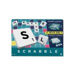 Scrabble 2 jeux en 1 version francaise - plateau reversible - jeu lettres mots croises - set jeu societe ...