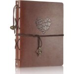 Scrapbook album photo en cuir livre dor de mariage m�moire bricolage avec 60 pages noires cadeau pour ...