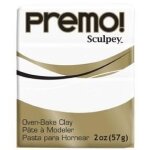Pâte polymère premo - sculpey - blanc - souple et légère - idéale pour bijoux et décoration Pâte polymère premo - sculpey - blanc - souple et légère - idéale pour bijoux et décoration