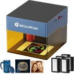 Sculpfun icube pro max 10w graveur laser avec filtre de fumée alarme de température et 5 jeux de tampons ... Sculpfun icube pro max 10w graveur laser avec filtre de fumée alarme de température et 5 jeux de tampons ...