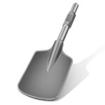 Sds hex ciseau � pelle burin pelle140 x 440 mm embout hexagonal 30 mm avec mallette en plastique pour ...