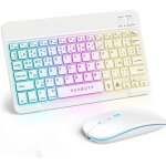 Seabuty clavier souris sans fil pour tablette android ios windows t�l�phone ipad - silencieux - ultra ...
