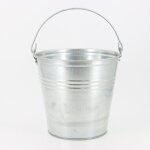 Seau 10l robuste et polyvalent de jardin en acier galvanisé avec poignée - terre eau mortier Seau 10l robuste et polyvalent de jardin en acier galvanisé avec poignée - terre eau mortier