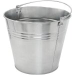 Seau en acier galvanis� � poign�e ergonomique 15l - robuste seau jardin de construction seau � mortier ...
