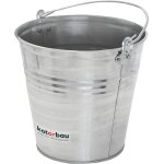 Seau en acier galvanisé à poignée ergonomique 7l - robuste seau jardin de construction seau à mortier ... Seau en acier galvanisé à poignée ergonomique 7l - robuste seau jardin de construction seau à mortier ...