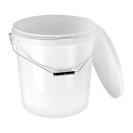 Seau avec couvercle plastique alimentaire - benbow - 10x30l - blanc - hermétique - inodore - vide - récipient ... Seau avec couvercle plastique alimentaire - benbow - 10x30l - blanc - hermétique - inodore - vide - récipient ...
