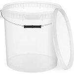 Seau avec couvercle plastique alimentaire - benbow - 1x 20l - transparent - hermétique - inodore - vide ... Seau avec couvercle plastique alimentaire - benbow - 1x 20l - transparent - hermétique - inodore - vide ...