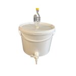 Seau fermentation 10 l blanc silplast complet avec barboteur joint dtanchit et robinet seau pour bire ...