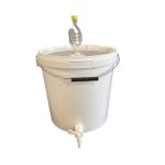 Seau fermentation 20 l blanc silplast complet avec barboteur joint dtanchit et robinet seau pour bire ...
