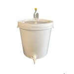 Seau fermentation 33 l blanc silplast complet avec barboteur joint dtanchit et robinet seau pour bire ...