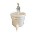 Seau fermentation 5 l blanc silplast complet avec barboteur joint d�tanch�it� et robinet seau pour bi�re ...