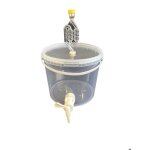 Seau fermentation 5l transparent silplast complet avec barboteur joint dtanchit et robinet seau pour ...