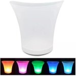 Seau à glace émettant de la lumière led - 5l grande capacité - seau à glace à 7 couleurs changeantes ... Seau à glace émettant de la lumière led - 5l grande capacité - seau à glace à 7 couleurs changeantes ...