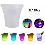 Seau � glace led - offre sp�ciale - lot de cinq - lumi�res color�es - refroidisseur de bar ktv party ...