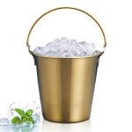 Seau mini seaux en m�tal avec poign�es petit seau � glace en acier inoxydable mini seaux en �tain pour ...