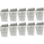 Seau rectangulaire 5 l blanc silplast lot de 10 pice avec couvercle en plastique alimentaire empilables ...