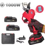 Secateur electrique sans fil1000w 21v 50mm sans balais outil de coupe de branches darbres fruitiers de ...