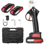 S�cateur �lectrique sans fil 25mm s�cateur � batterie avec 2 batteries moteur sans balais pour branches ...