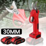 Secateur electrique sans fil 30mm scateur lectrique professionnel avec 2 batteries lame tranchante ...