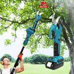 Secateur lectrique sans fil 40mm avec coupe branche telescopique scateur de jardin lectrique professionnel ...