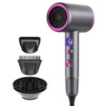 Seche cheveux ionique professionnel 2400w puissant 3 temp�ratures et 3 vitesse - avec support 2 concentrateurs ...