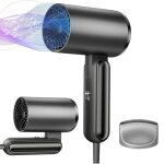 Seche cheveux professionnel ionique pliable1800w 3 temprature schage rapide36db silencieux protection ...