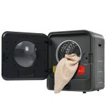 Sche - linge 3kg blanc vacuation - 830w - 5 programmes - triple filtre - acier inoxydable - classe ...