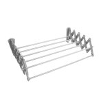 Sèche - linge abj etendoir mural pliant argent 50 cm pour salle de bain Sèche - linge abj etendoir mural pliant argent 50 cm pour salle de bain