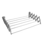 S�che - linge abj etendoir mural pliant argent 60 cm pour salle de bain