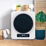 Sche - linge gaz 3 - 4kg inox 850w 6 programmes - filtration multi - tapes - fixation muraleblanc 48x40x58cm ...