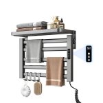 S�che - serviettes �lectrique avec minuterie et �cran led chauffe - serviettes � temp�rature r�glable ...