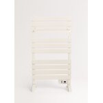Sche - serviettes lectrique - warm towel - 500w - blanc - minuterie 8h - installation murale ou au ...