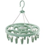 S�choir � chaussettes portable - ulisem - 24 pinces - plastique - pour v�tements l�gers - suspendable ...