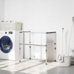 S�choir � linge 83x(50 55)x(40 85) cm aluminium