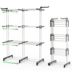 Vounot® séchoir à linge extensible et pliable - 40m d?étendage séchage sur 3 niveaux - étendoir vertical ... Vounot® séchoir à linge extensible et pliable - 40m d?étendage séchage sur 3 niveaux - étendoir vertical ...