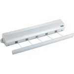 Séchoir mural intérieur et extérieur etendoir à linge extensible jusquà 4. 2m plastique 7x7x475 cm blanc ... Séchoir mural intérieur et extérieur etendoir à linge extensible jusquà 4. 2m plastique 7x7x475 cm blanc ...