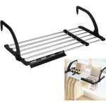 S�choir s�choir suspendu acier inoxydable m�tallique extensible 62 - 110cm s�choir radiateur s�choirs ...