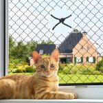 S�curit� balcon en acier ? grille de protection chat tailles multiples maille durable anti - chute multicolore ...