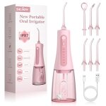Sejoy hydropulseur jet dentaire rechargable portable 350ml avec 6 buses irrigateur oral electrique 5 ... Sejoy hydropulseur jet dentaire rechargable portable 350ml avec 6 buses irrigateur oral electrique 5 ...