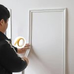 Moulure autocollante - kzq - 13 po x 164 pi - pvc de haute qualit� - blanc - int�rieur