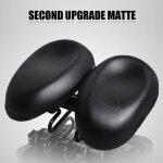 Selle de vlo - confortable - rglable - noir - pu et pvc - mixte
