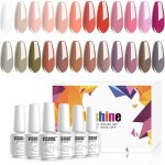 Semi - permanent nail polish uv led soak off gel nail polish set of 24 bottles manicure kit for nails ...