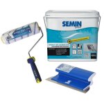 Semin - enduit de lissage pour finition des murs - intérieur - seau de 10 kg - un rouleau 23 cm et une ... Semin - enduit de lissage pour finition des murs - intérieur - seau de 10 kg - un rouleau 23 cm et une ...