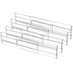 S�parateur de tiroir - 4 pi�ces - organisateur de tiroir - outils - r�glable / extensible (275 - 52 cm) ...