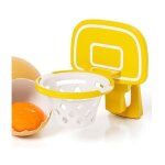 S�parateur d?uf - xvx - forme panier de basket - couleur jaune - plastique durable